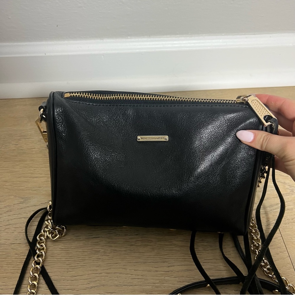 Rebecca Minkoff Zipper Moto Tassel Crossbody Bag - Picture 4 of 11